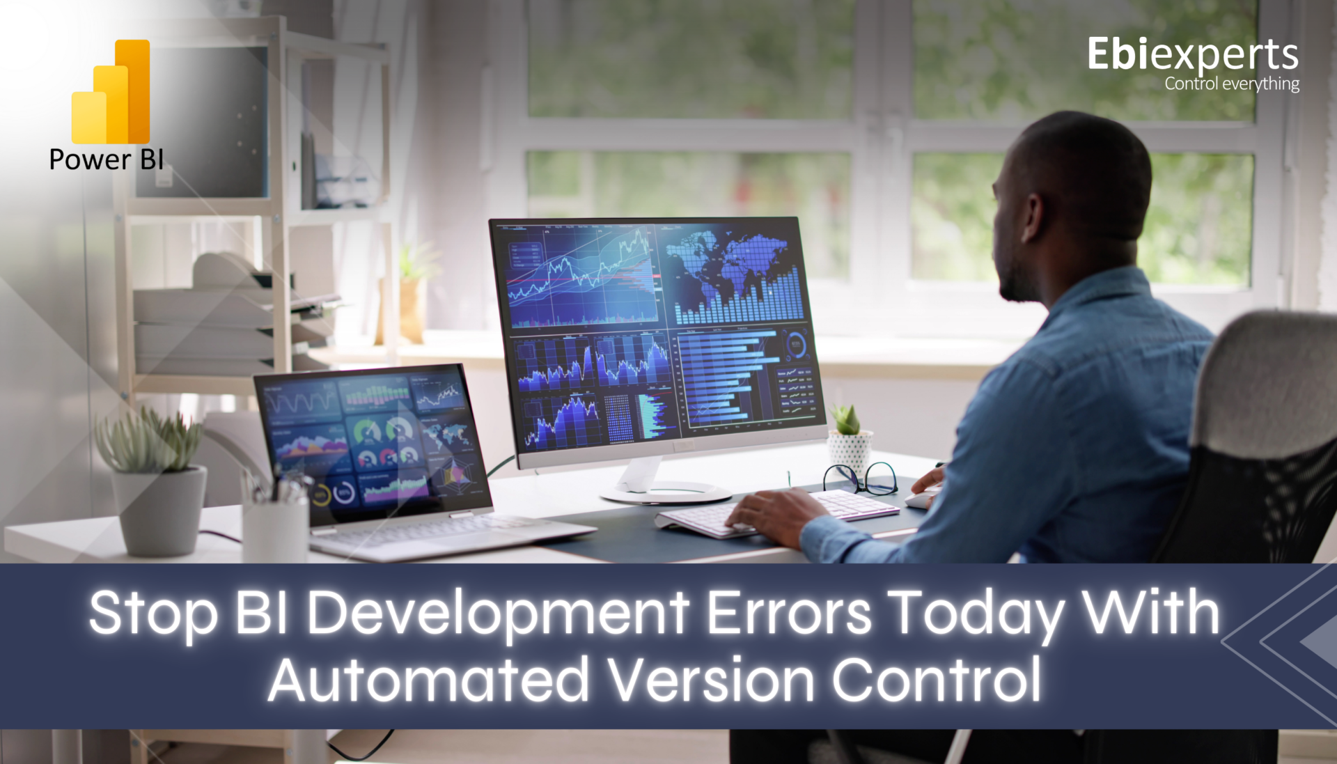 "Infographic illustrating the benefits of automated version controls in business intelligence, highlighting improved collaboration, reduced error risks, and faster development cycles, along with key components like source control integration and metadata management."